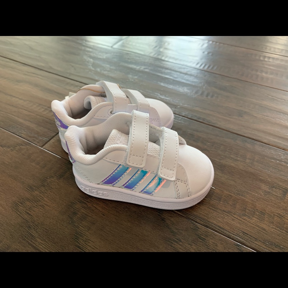 New in box Adidas Grand Court 1 baby shoes.